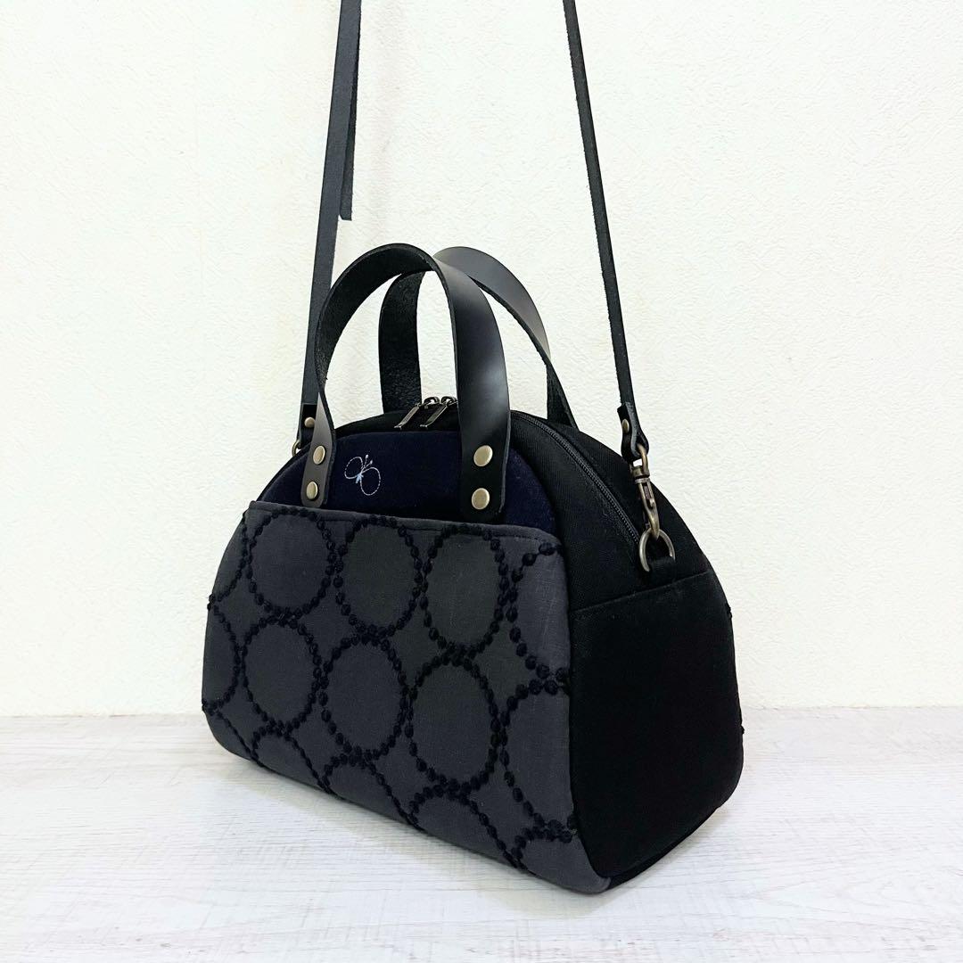 ミナペルホネン　ハンドメイド　2wayミニバッグ