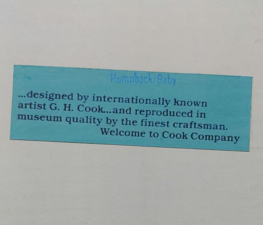 JUJU様11日御専用　ザトウクジラGH特別仕様❤︎1985COOK限定製作品！