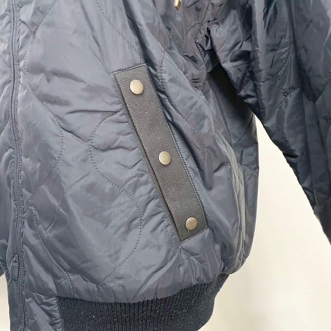 y2k❤️ 00s DIESEL ロゴ 刺繍 ボア ミリタリー ブルゾン n2b