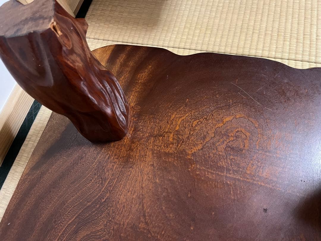 【希少・価格交渉OK】欅 けやき一枚板 ローテーブル 座卓 和室家具