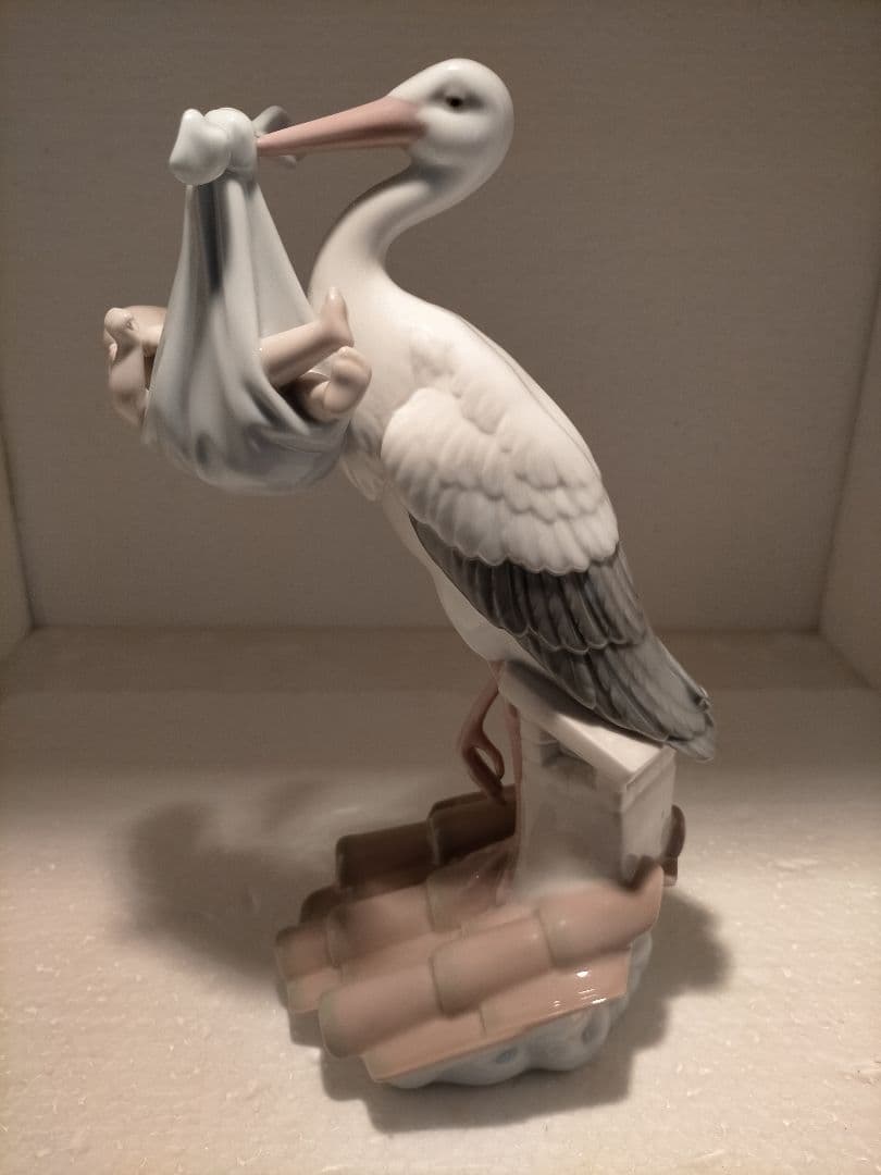 リヤドロ　lladro コウノトリの贈り物　男の子