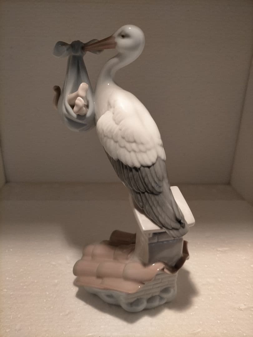 リヤドロ　lladro コウノトリの贈り物　男の子