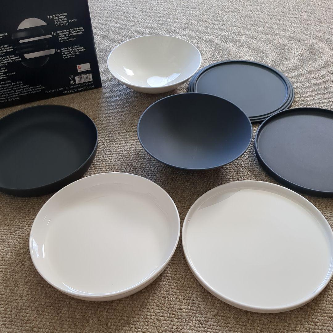 LA BOULE 食器 7点セット 白黒