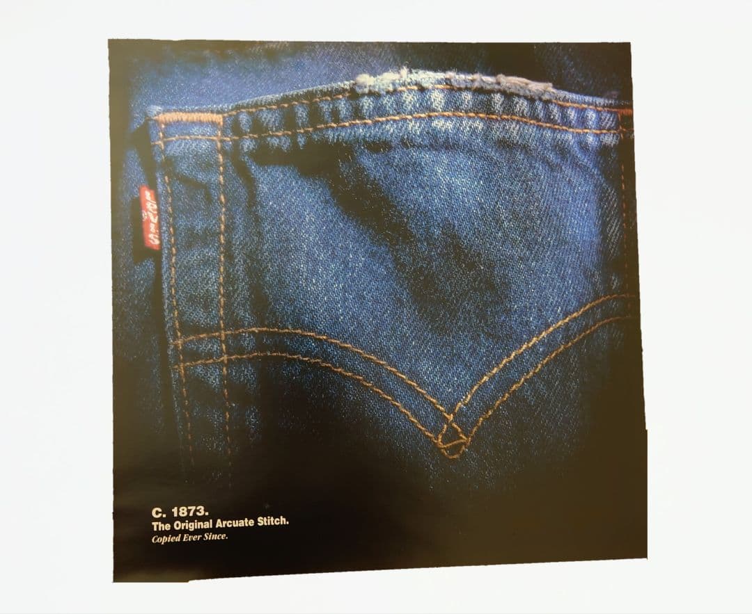 Levi's 木製額縁 広告入り ディスプレイ用