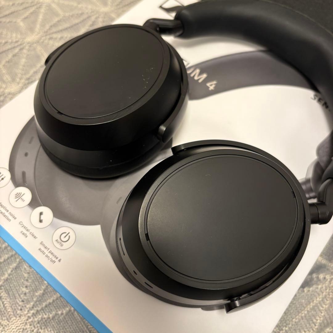 【美品】Sennheiser Momentum 4 + 予備イヤーパッド＆カバー