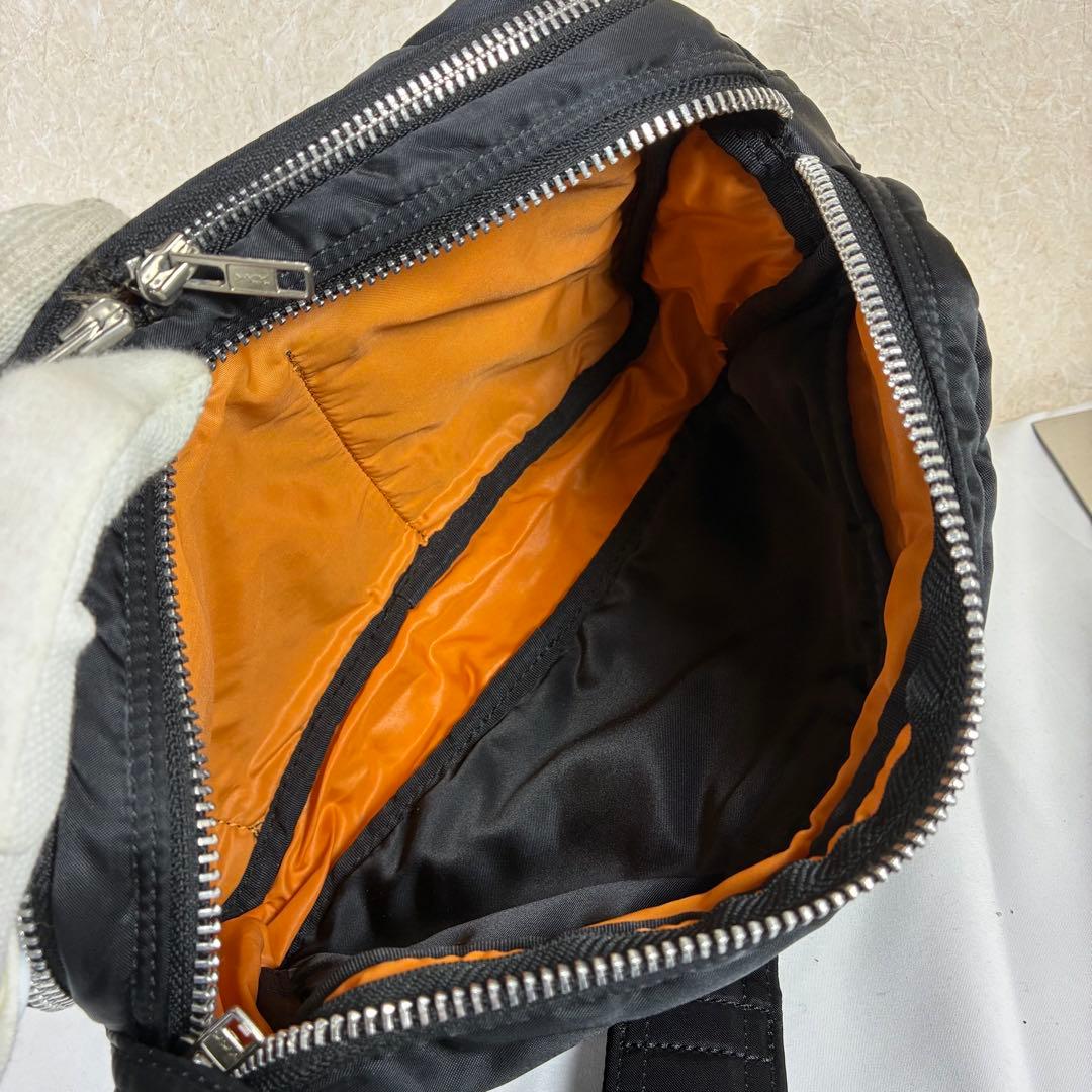 [未使用級] PORTER タンカー ショルダーバッグ 2層 ブラック S