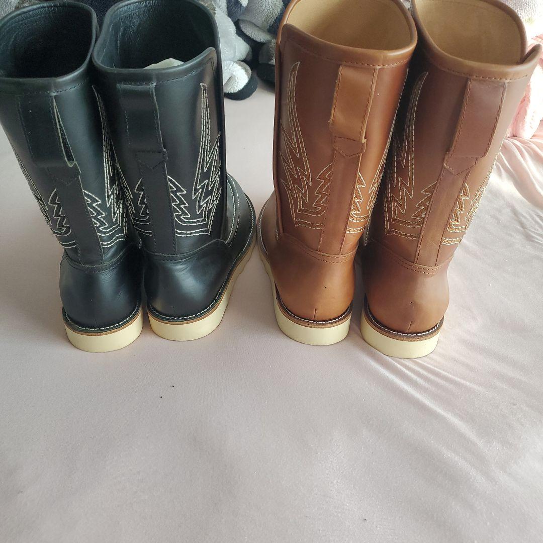 ウエスタンブーツ ブラック ブラウン 2色