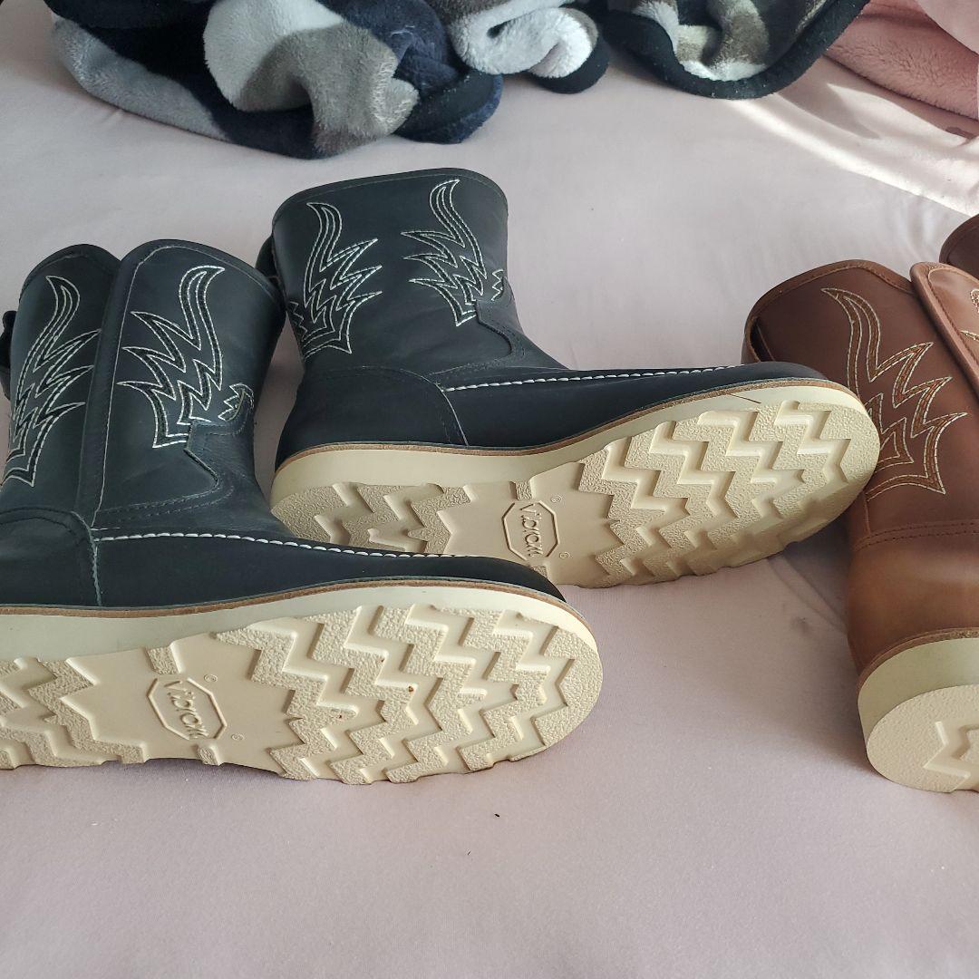 ウエスタンブーツ ブラック ブラウン 2色