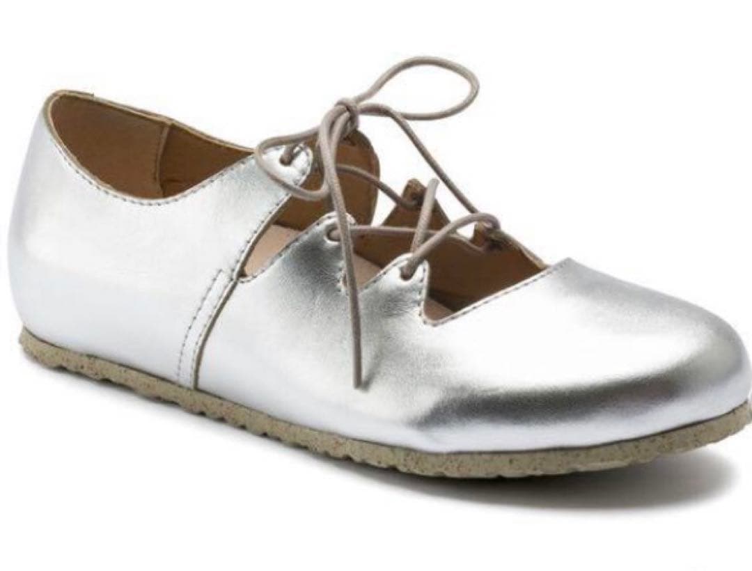 Birkenstock RYE 37 24㎝シルバー バレエシューズ