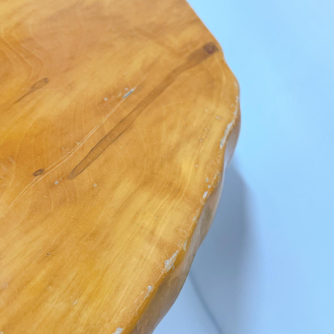 【良品✨送料無料】天然木 一枚板 座卓 ローテーブル 無垢材 68×37cm