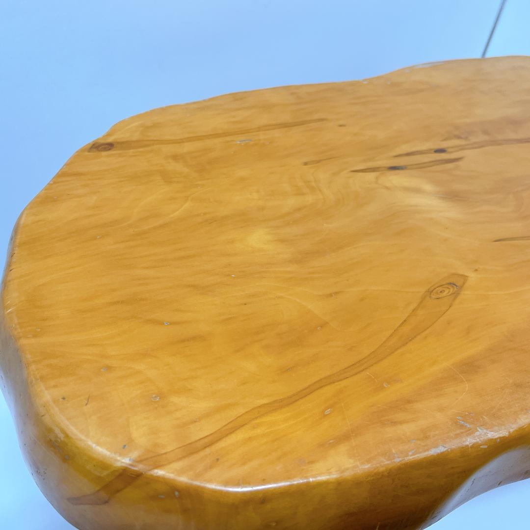 【良品✨送料無料】天然木 一枚板 座卓 ローテーブル 無垢材 68×37cm