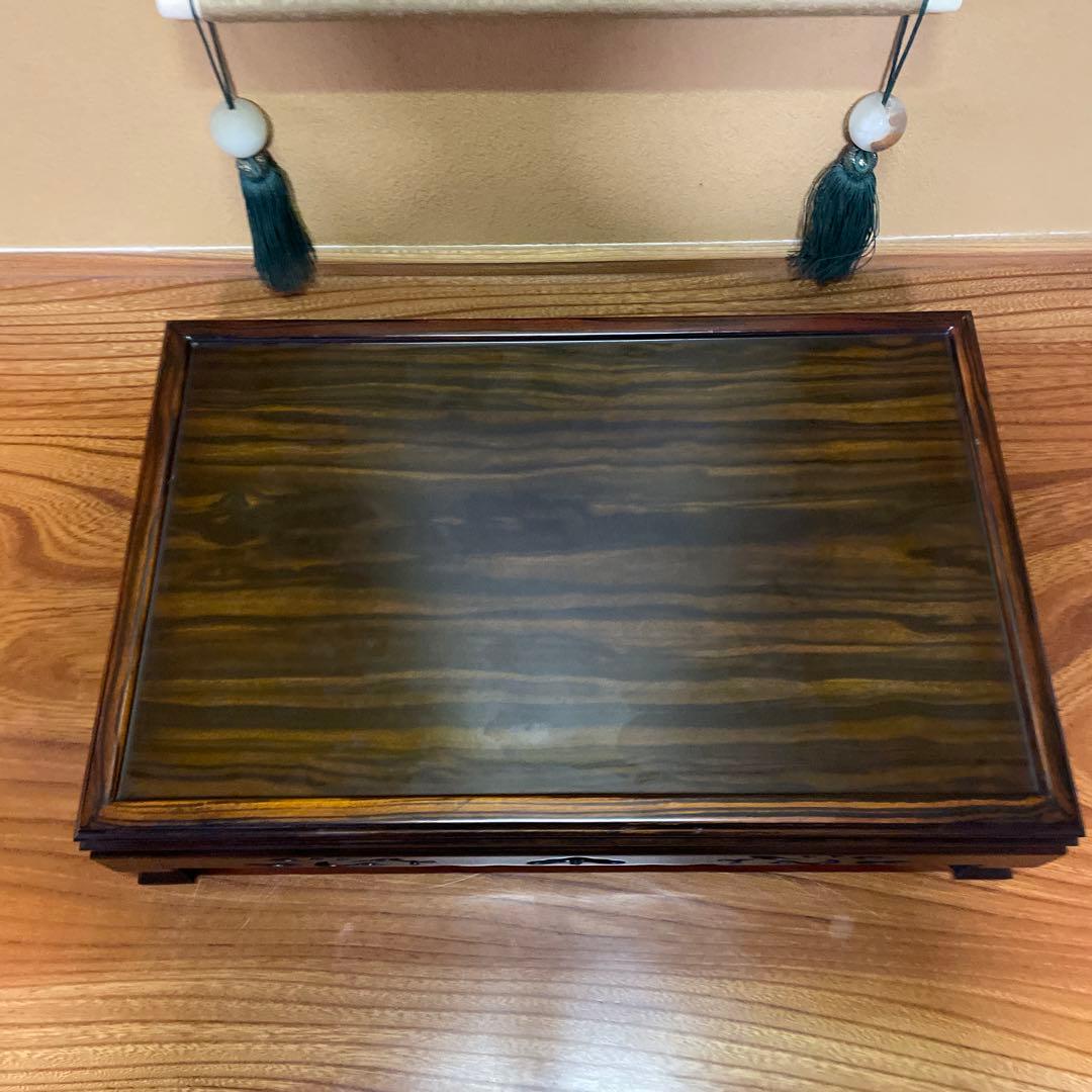 盆栽台 花台 飾り台 香炉台 花瓶台 サイドテーブル 木製 花梨材 ビンテージ