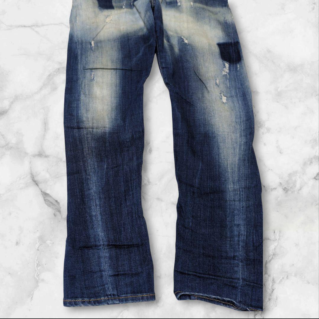 希少✨ディースクエアード sexy twist jean デニム 緑パッチ 52