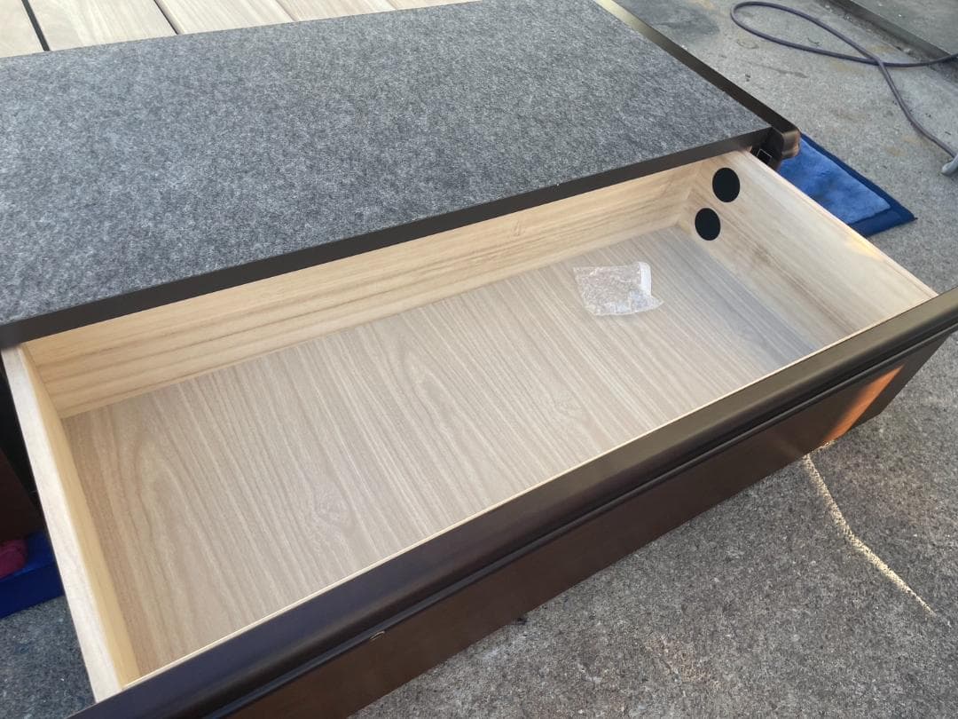 T♢918 シモンズ セミダブルベッドフレーム 引き出し付 地域限定組立送料無料