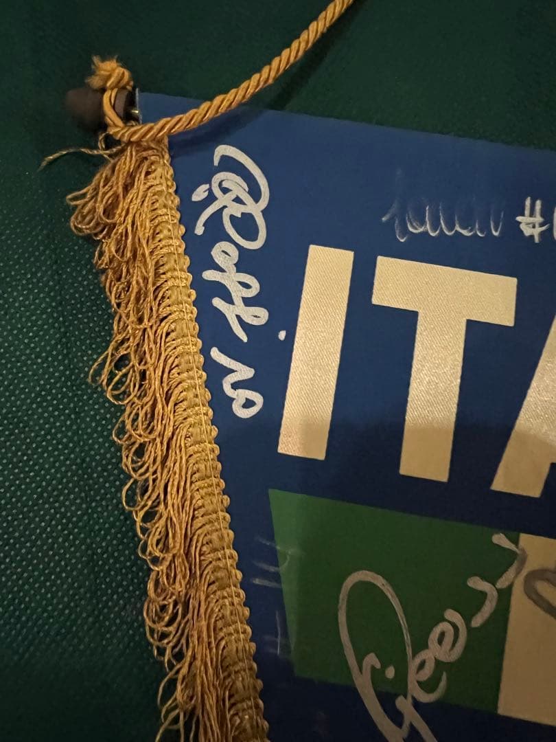 イタリア サイン入り フラッグ