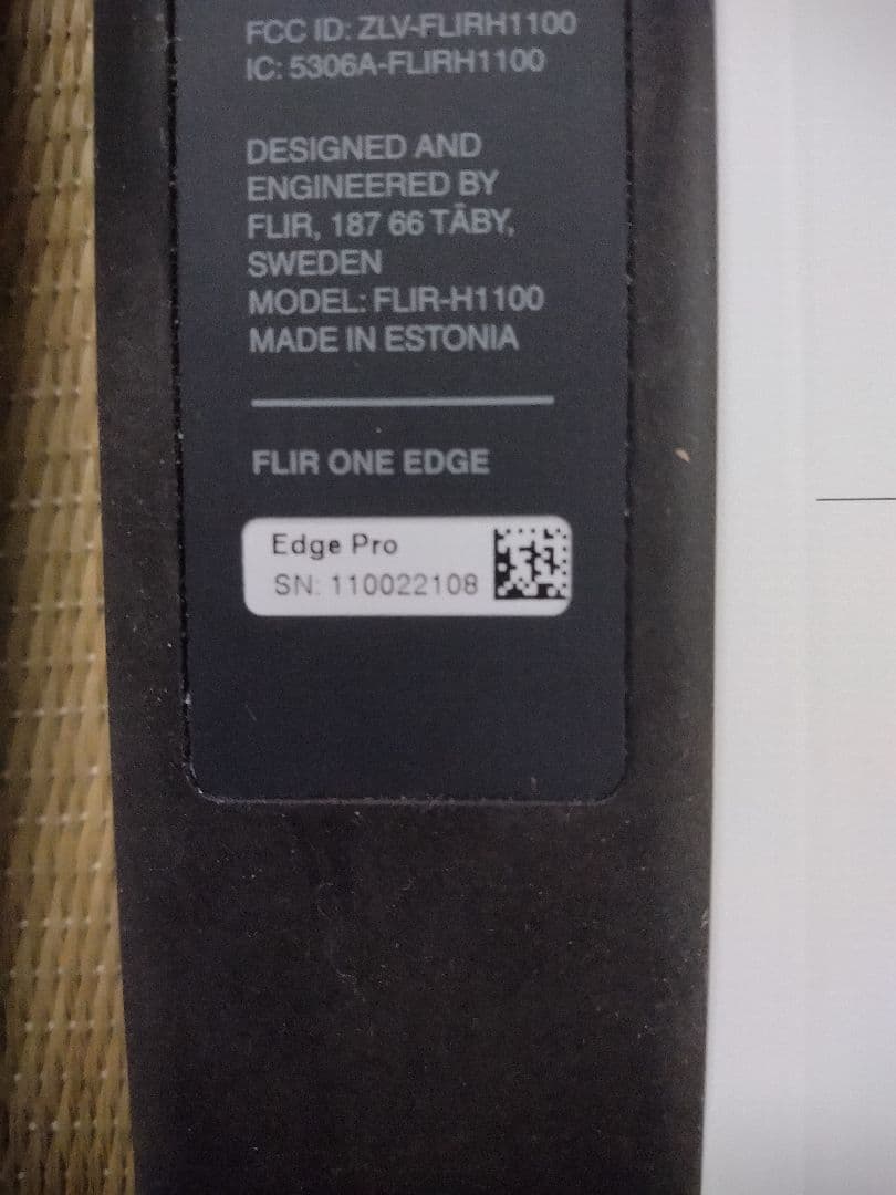 訳あり品FLIR ONE Edge Pro 赤外線サーモグラフィ