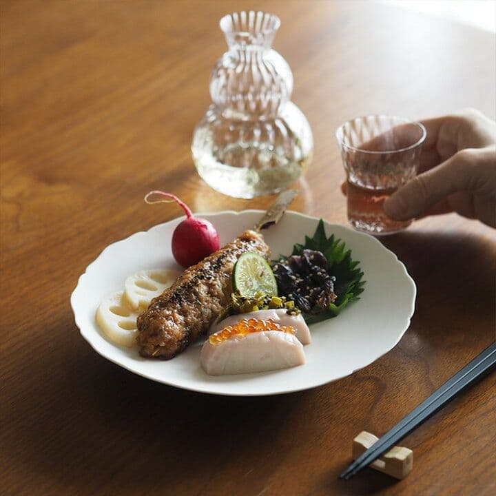 KIWAKOTO * 美品 BOTAN DISH 雪 ホワイト セット