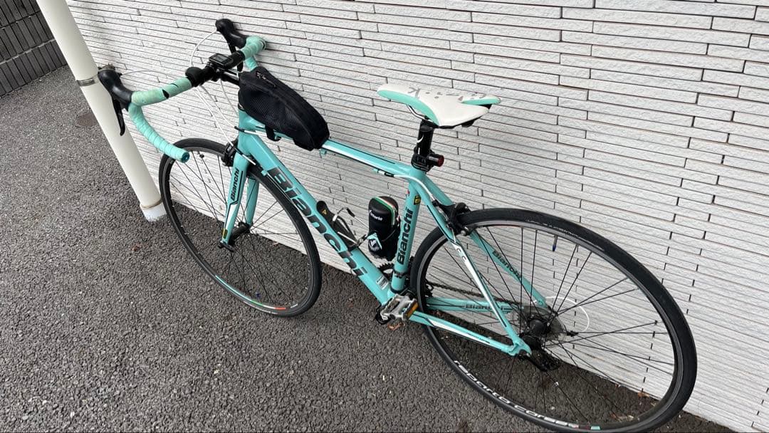 Bianchi ロードバイク 水色 ボトルホルダー付き　※送料込み
