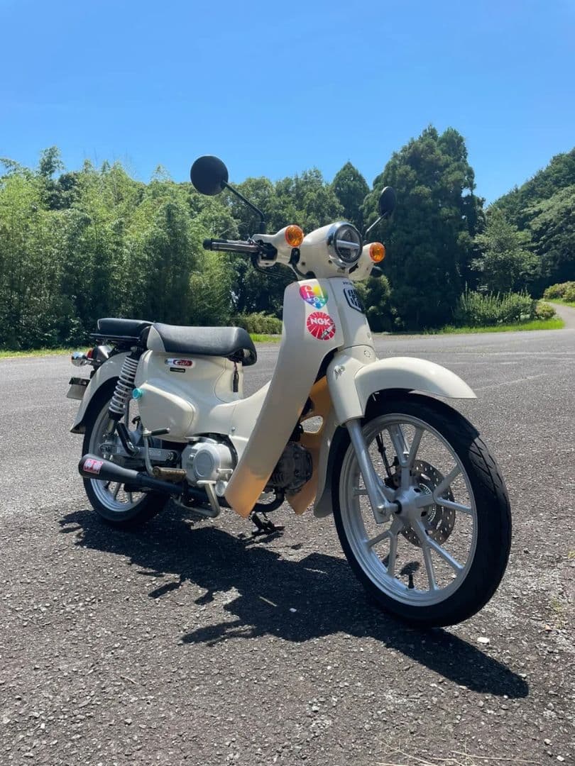 スーパーカブ110 JA59 メガホンマフラー JA10流用 美品 送料込