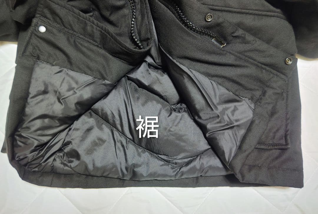 ウールリッチマウンテンパーカー ウール、シルク混紡 ブラック