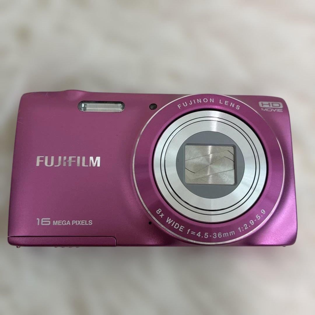 【美品】FUJIFILM FinePix JZ250 ピンク コンデジ 動作確認