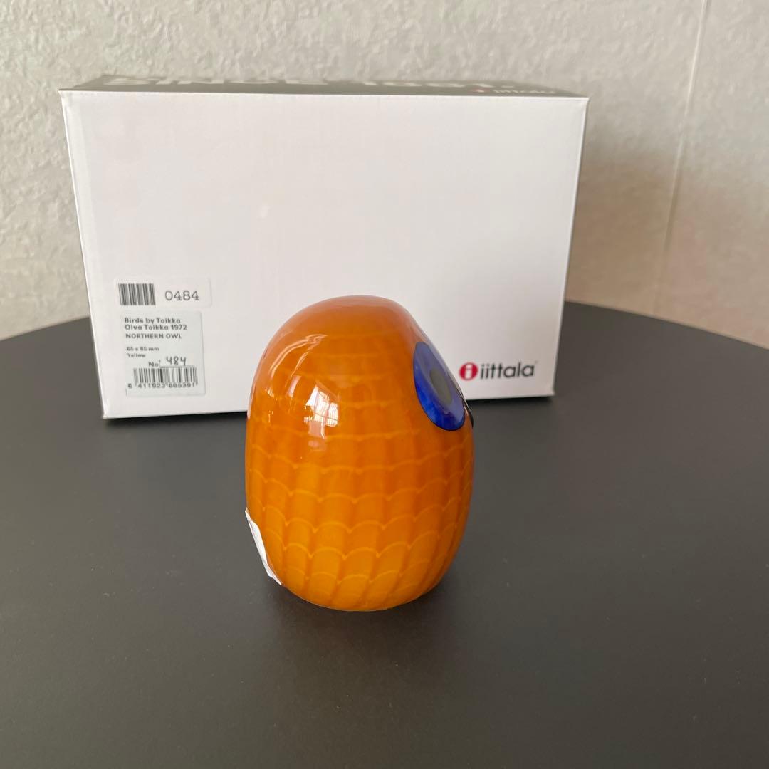 Northern Owl Yellow イッタラ バード　フクロウ