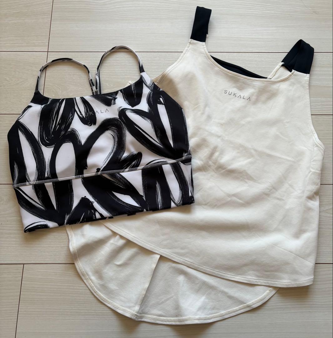 売切価格！SUKALA ハートプリントセパレートタンクトップLサイズ