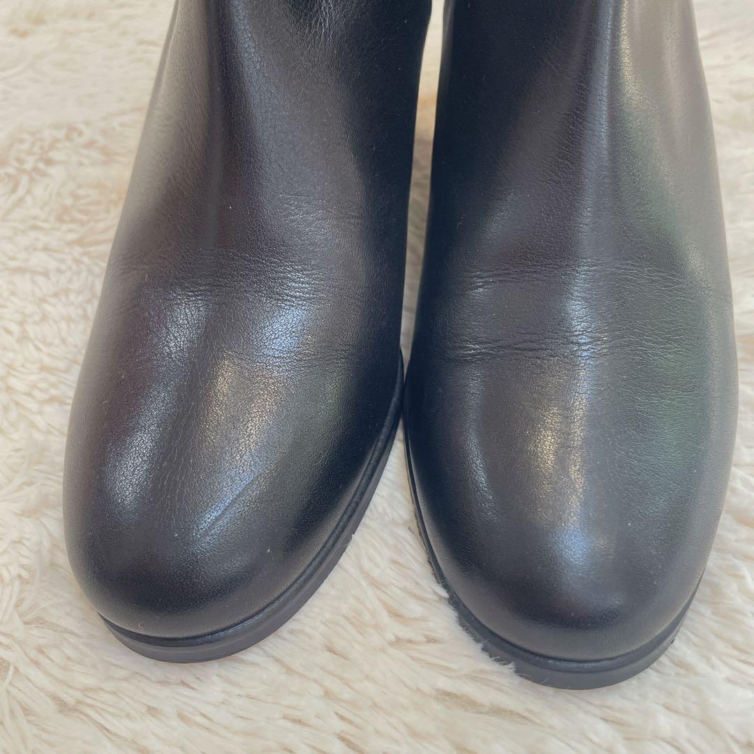♡極美品♡ マーガレットハウエル　サイドゴア　ブーツ　ショートブーツ　レザー　黒