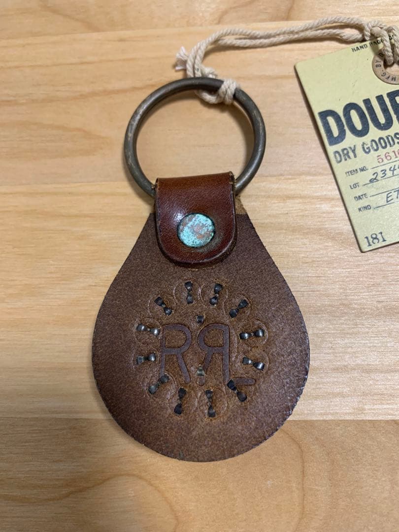 新品未使用タグ付き　RRL ダブルアールエル レザー キーホルダー キーリング