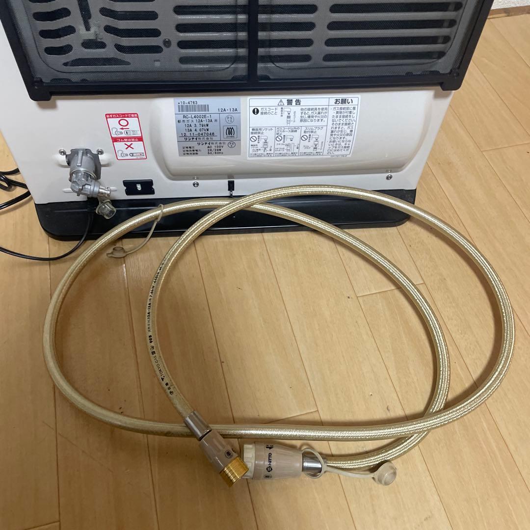Rinnai 都市ガス　ガスファンヒーター RC-L4002E-1 ガスホース付