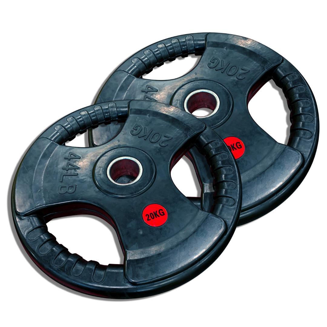 50mm 3グリップラバープレート　20㎏4枚10kg 4枚5㎏4枚　計120㎏