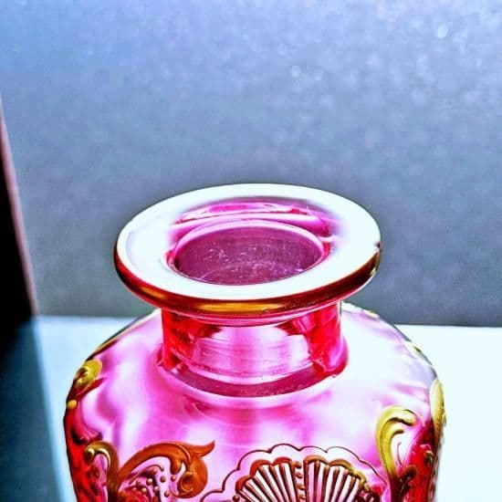 赤金彩オールドバカラ ルイ15世様式の香水瓶 大#18【19世紀後半】
