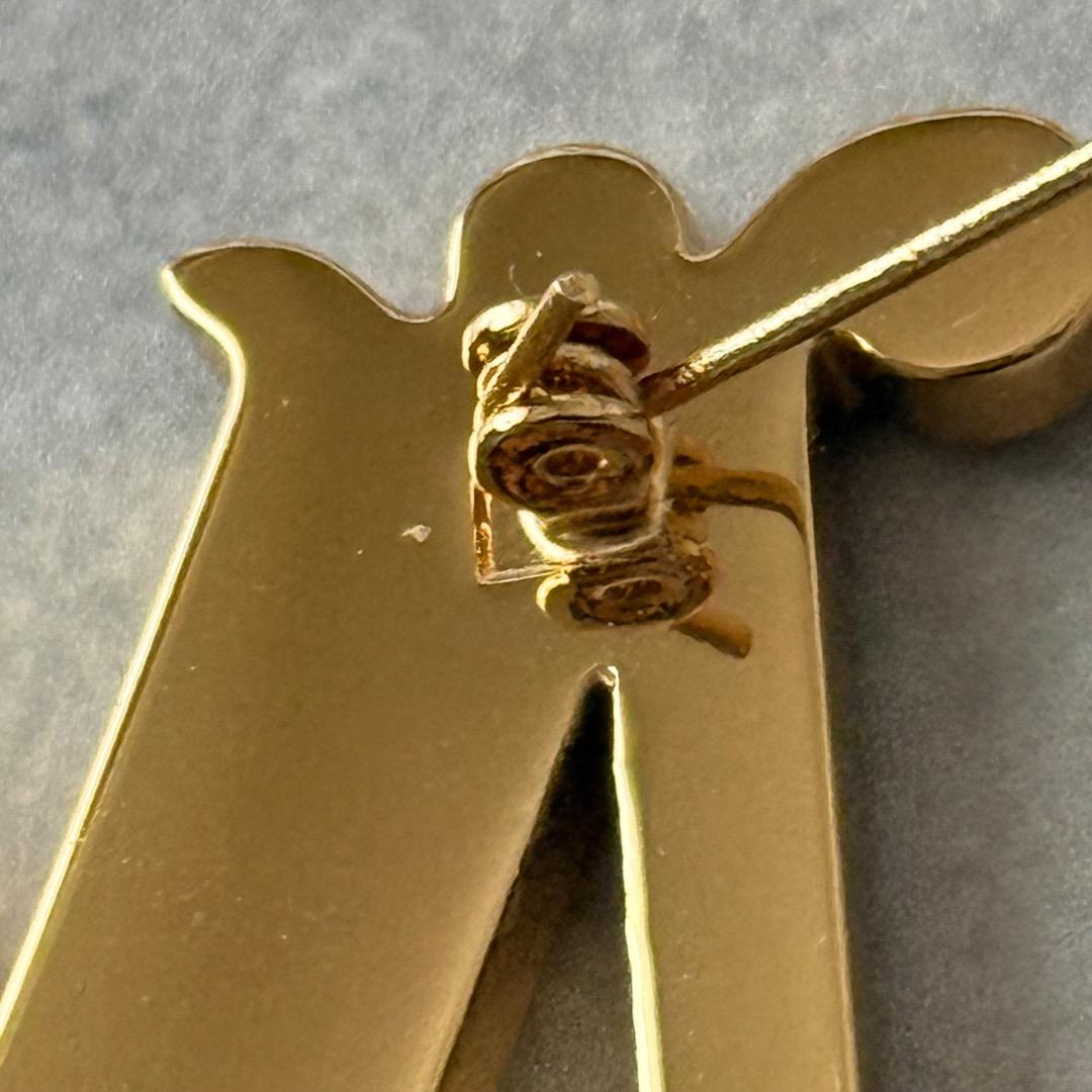 MAX MARA マックスマーラ Mロゴ クリスタル ブローチ