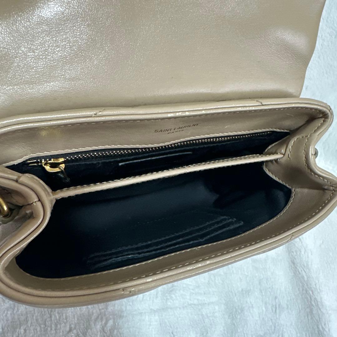 SAINT LAURENT サンローランパリ ルル ショルダーバッグ ベージュ