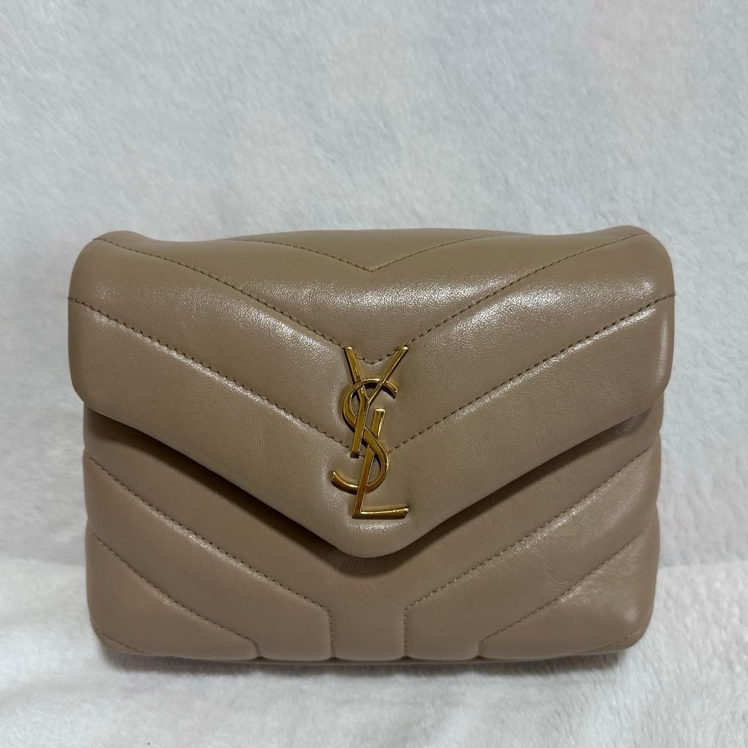 SAINT LAURENT サンローランパリ ルル ショルダーバッグ ベージュ