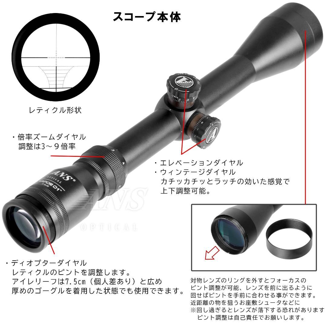 ライフルスコープ 可変ズーム キルフラッシュ