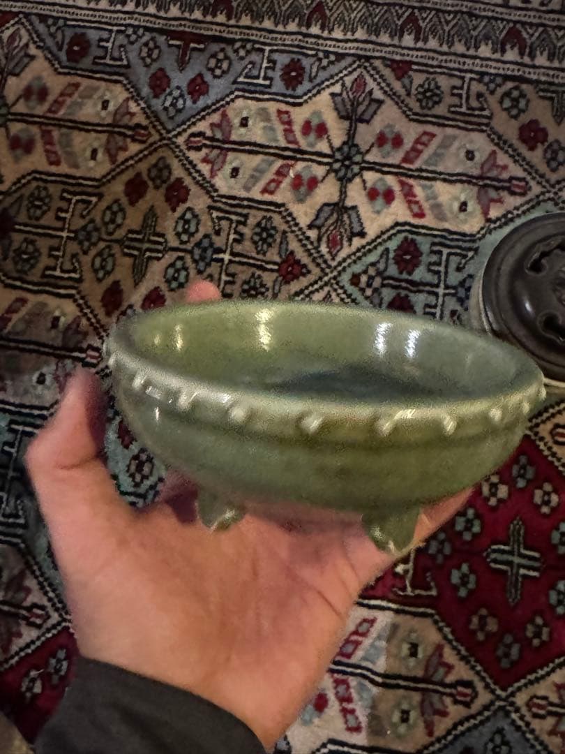 ‼️水芙蓉‼️早速半額→更に半額‼️リサイクルFORT‼️中国の青磁で三つ足香炉‼️