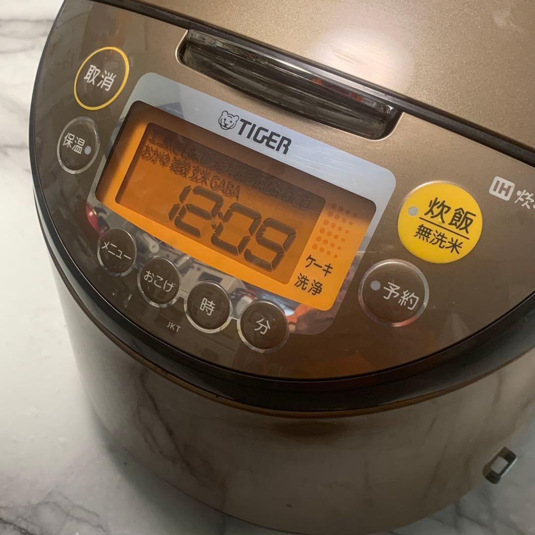 良品■TIGER炊きたて　IH 一升　銅入3層遠赤釜 JKT-B181■炊飯確認