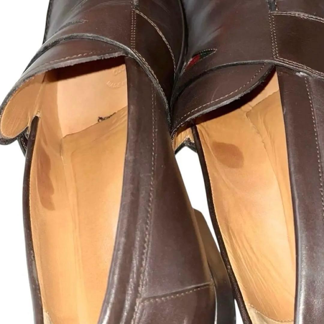 【訳あり】◾️GUCCI グッチ◾️ローファー◾️シェリーライン◾️レザー