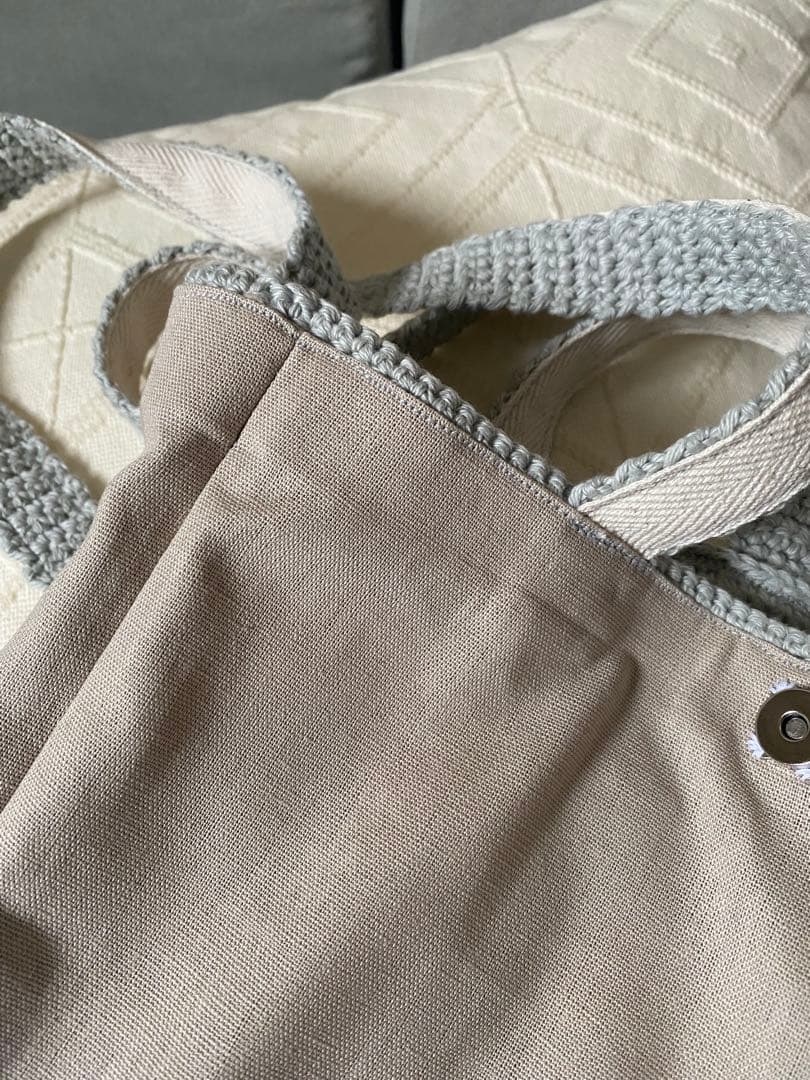 モチーフ編みトートバッグ