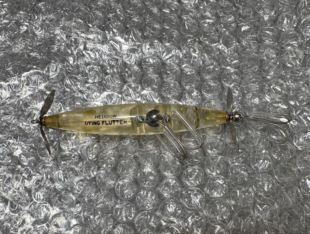 オールドヘドン　ダイイングフラッター　レアカラー　クリア　吹き目　HEDDON