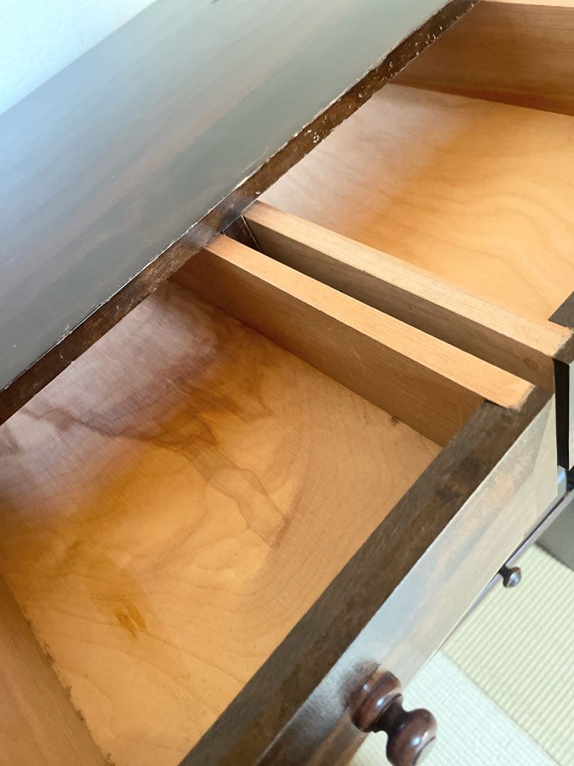 慈雨　松本民芸家具 凸面 小引き出し 民藝家具小物タンス 整理箪笥