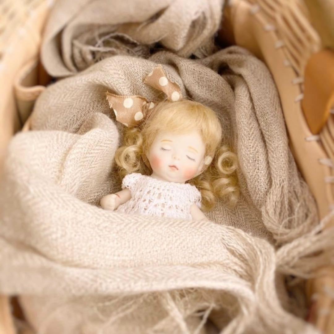 未使用 国内作家様 hacodeco ねむねむことりちゃん ビスクドール お人形