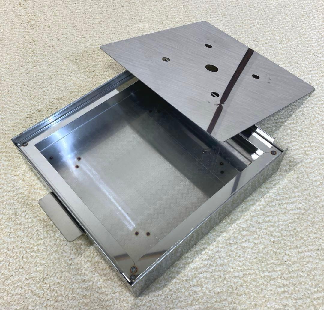 天然木角型二段せいろ21㎝（蒸台&すのこ付）未使用品