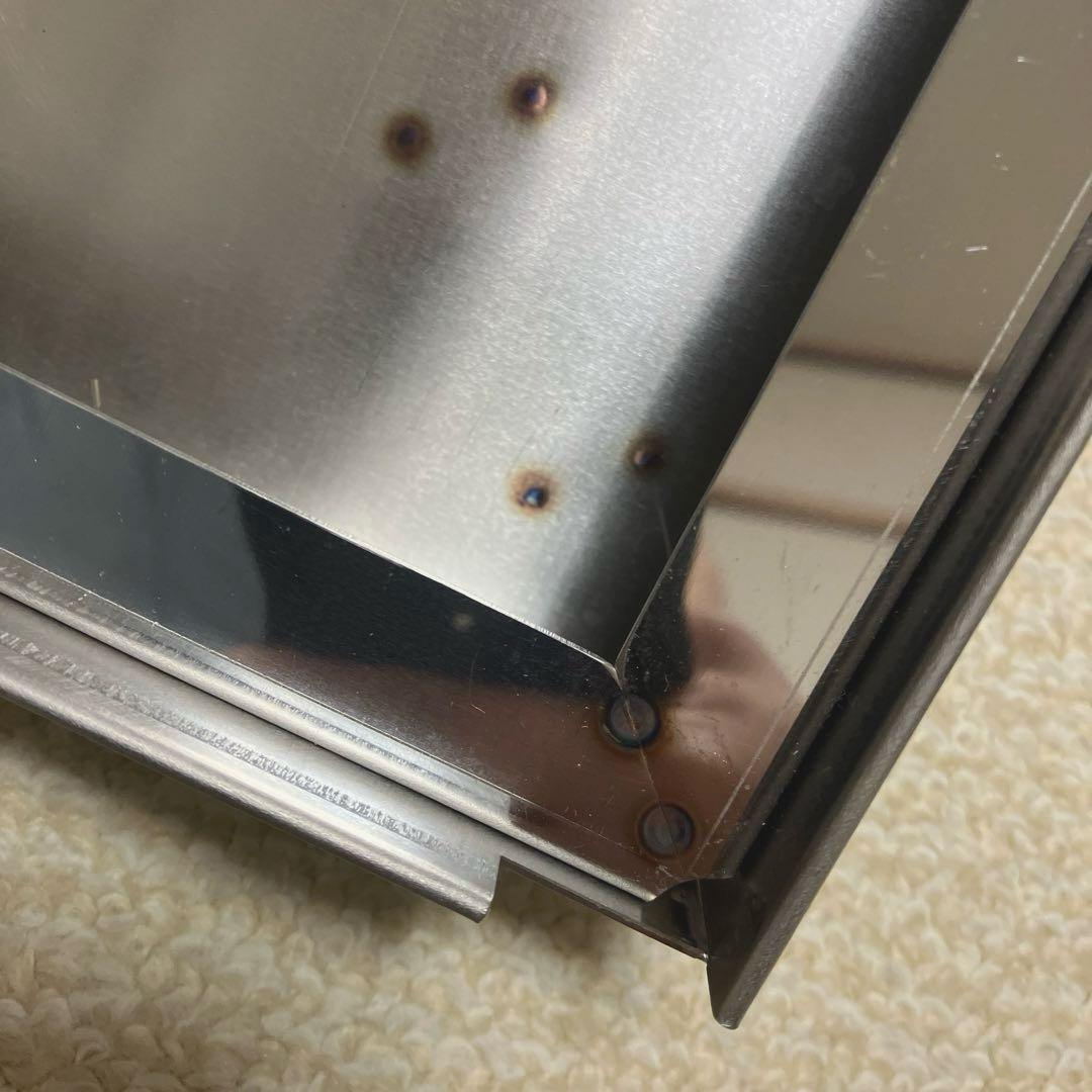 天然木角型二段せいろ21㎝（蒸台&すのこ付）未使用品