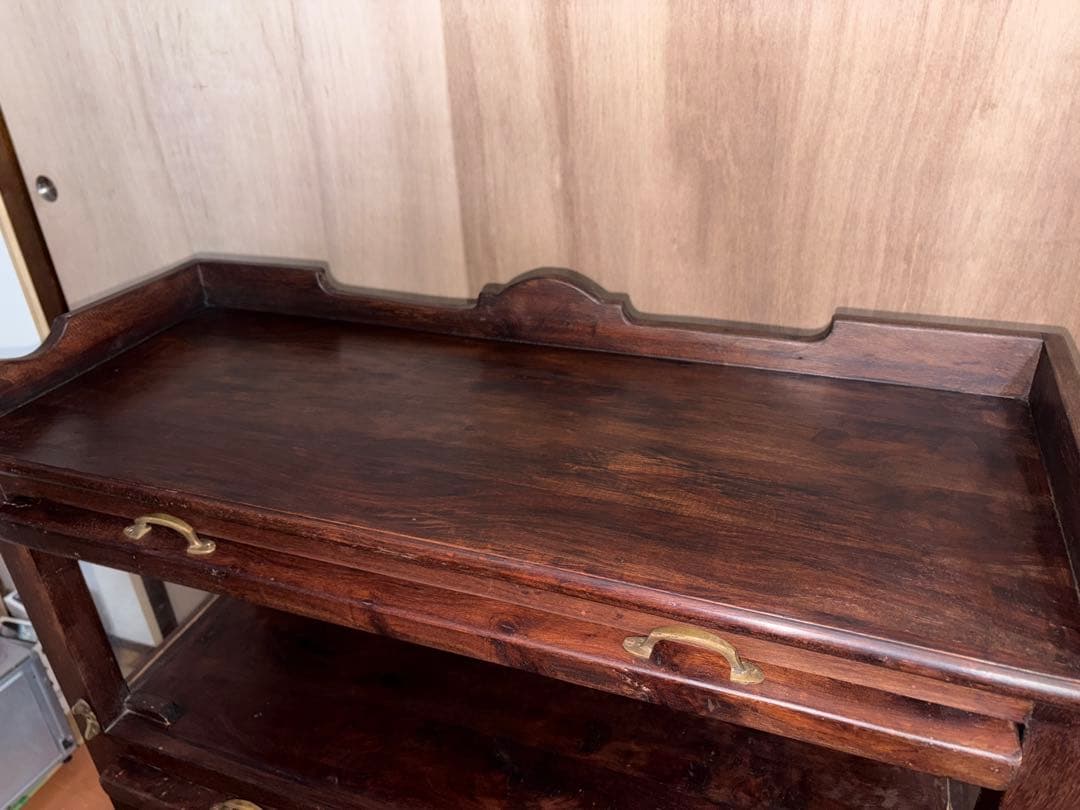 niko and... SWING CABINET 木製ガラスキャビネット 3段