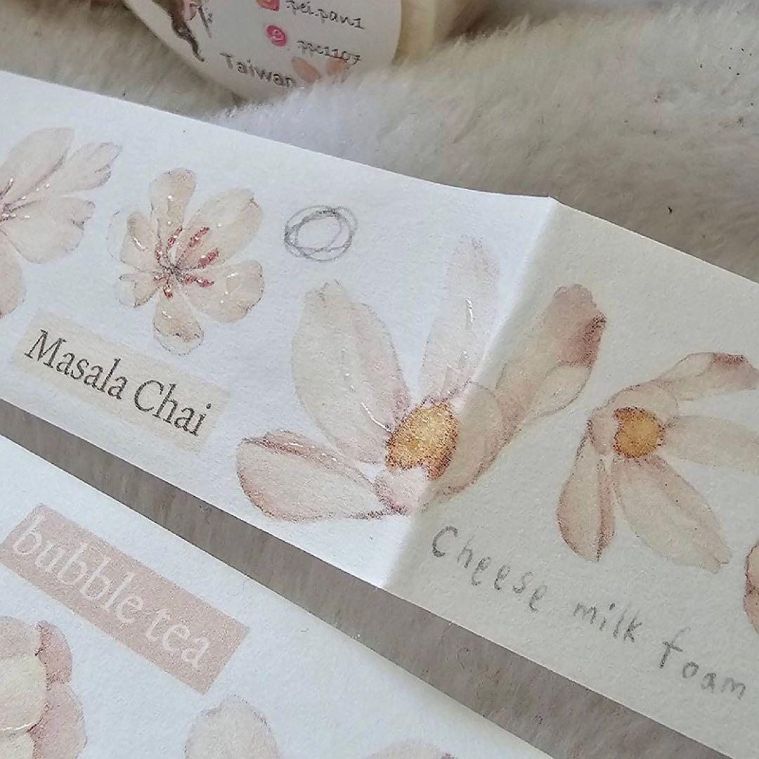 仙女丸《花之卷17》和紙　海外マスキングテープ　マステ 【1247】