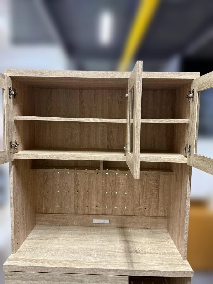 木目調 LOWYA 食器棚