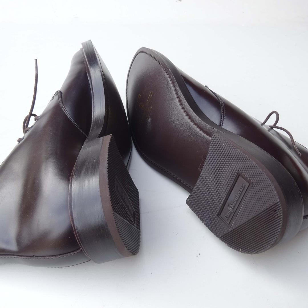 日本製新品廃盤ポロラルフローレン リーガル製 チャッカーブーツ 25.0EEE茶