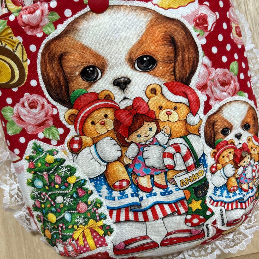 ハンドメイド　ころりんトート　コヤンイサムチョン☆両面クリスマスあんこちゃん☆